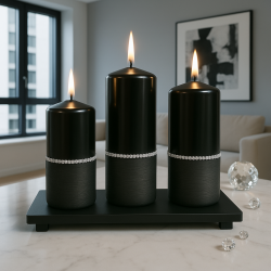 CANDLE NOIR CRYSTAL