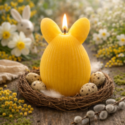 CANDLE EGG RYFLOWANE