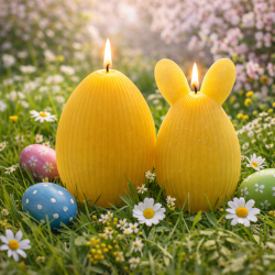 CANDLE EGG RYFLOWANE